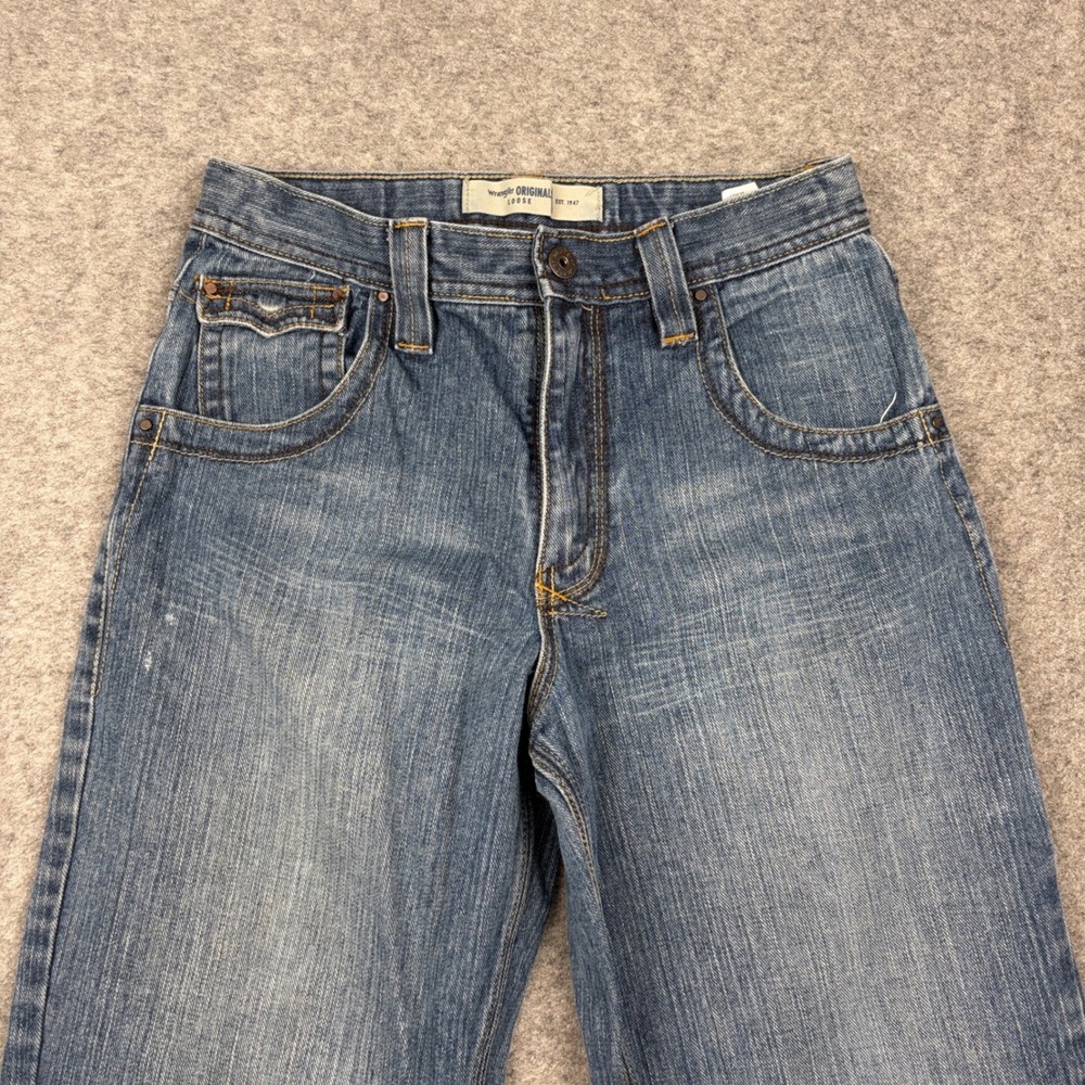 Wrangler Loose Fit Jeans Boys 16 Regular Blue Denim 5GRBTM8 Baggy Y2K 00s Skate